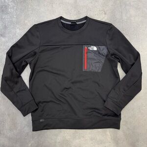 The North Face Men’s XL Black Crewneck Pullover Zipper Pocket Like New